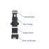 Industrial Syringe Pump with Integrated 8 mL Fixed-Volume Glass Syringe and Solenoid Valve